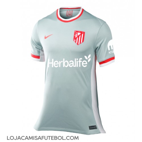 Camisa de Futebol Atletico Madrid Equipamento Secundário Mulheres 2024-25 Manga Curta